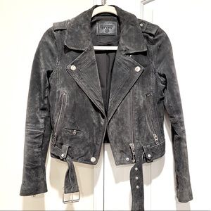 Blank Suede Jacket Grey Color